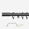 28mm Allure Classic Black Nickel Barrel Bay Window pole