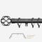 28mm Allure Classic Black Nickel Cage Bay Window pole