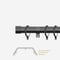 28mm Allure Classic Black Nickel End Cap Bay Window pole