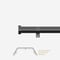 28mm Allure Classic Black Nickel Stud Eyelet Bay Window pole