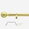 28mm Allure Classic Brushed Gold Ball Bay Window Eyelet pole