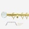28mm Allure Classic Brushed Gold Crystal Bay Window pole