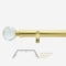 28mm Allure Classic Brushed Gold Crystal Bay Window Eyelet pole