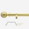 28mm Allure Classic Brushed Gold Lined Ball Bay Window Eyelet pole