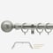 28mm Allure Classic Brushed Steel Lined Ball Bay Window pole