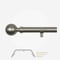 28mm Allure Classic Brushed Steel Lined Ball Bay Window Eyelet pole
