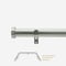 28mm Allure Classic Brushed Steel Stud Eyelet Bay Window pole