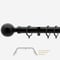 28mm Allure Classic Matt Black Ball Bay Window pole