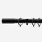 28mm Allure Classic Matt Black Barrel pole