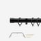 28mm Allure Classic Matt Black End Cap Bay Window pole
