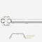 28mm Allure Classic Polished Chrome Cage Eyelet Bay Window pole