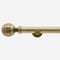 28mm Allure Signature Antique Brass Ribbed Ball Eyelet pole