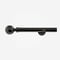 28mm Allure Signature Black Nickel Ball Eyelet pole
