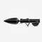 28mm Allure Signature Black Nickel Teardrop pole