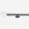 28mm Allure Signature Brushed Steel Glass Bubbles Eyelet pole