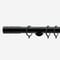 28mm Allure Signature Matt Black Barrel pole
