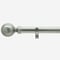 35mm Allure Classic Brushed Steel Ball Eyelet pole