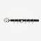 35mm Allure Classic Matt Black With Chrome Cage Finial pole