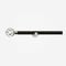 35mm Allure Classic Matt Black With Chrome Cage Finial Eyelet pole