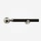 35mm Allure Classic Matt Black With Stainless Steel Ball Finial Eyelet pole