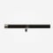 35mm Allure Classic Matt Black With Stainless Steel End Cap Finial Eyelet pole