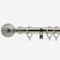 35mm Allure Classic Stainless Steel Ribbed Ball Finial pole