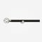 35mm Allure Signature Matt Black With Chrome Cage Finial Eyelet pole