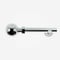 35mm Allure Signature Polished Chrome Ribbed Ball Finial Eyelet pole