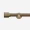 28mm Signature Antique Brass & Aged Oak Drum Eyelet pole