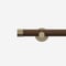 28mm Signature Antique Brass & Walnut End Cap Eyelet pole