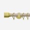 28mm Signature Brushed Gold & Light Oak Drum pole