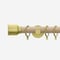 28mm Signature Brushed Gold & Natural Oak Drum pole