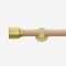 28mm Signature Brushed Gold & Natural Oak Drum Eyelet pole