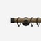 28mm Signature Matt Black & Aged Oak End Cap pole