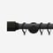 28mm Signature Matt Black & Smoke Grey Drum pole