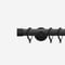 28mm Signature Matt Black & Smoke Grey End Cap pole