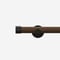 28mm Signature Matt Black & Walnut End Cap Eyelet pole
