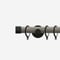 28mm Signature Matt Black & White Ash End Cap pole