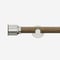 28mm Signature Stainless Steel & Aged Oak Drum Eyelet pole