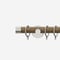 28mm Signature Stainless Steel & Aged Oak End Cap pole