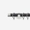 28mm Signature Stainless Steel & Smoke Grey End Cap pole