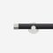 28mm Signature Stainless Steel & Smoke Grey End Cap Eyelet pole
