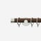 28mm Signature Stainless Steel & Walnut End Cap pole
