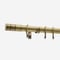 28mm Allure Classic Antique Brass Barrel Bay Window pole
