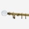 28mm Allure Classic Antique Brass Glass Bubbles pole
