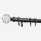 28mm Allure Classic Black Nickel Crystal pole