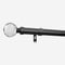 28mm Allure Classic Black Nickel Crystal Eyelet pole