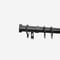28mm Allure Classic Black Nickel Stud pole