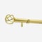 28mm Allure Classic Brushed Gold Cage Bay Window Eyelet pole