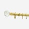 28mm Allure Classic Brushed Gold Crystal Bay Window pole